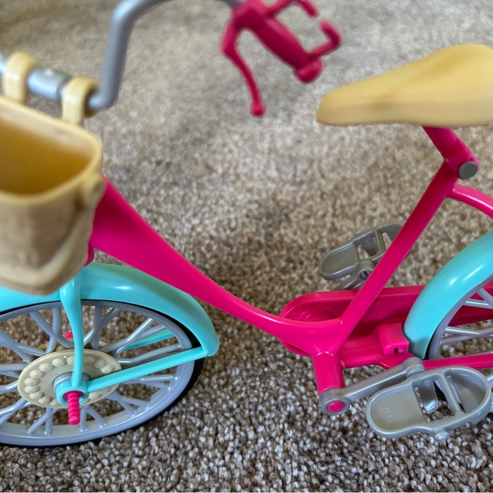 Barbie Pink and Blue Toy Bicycle